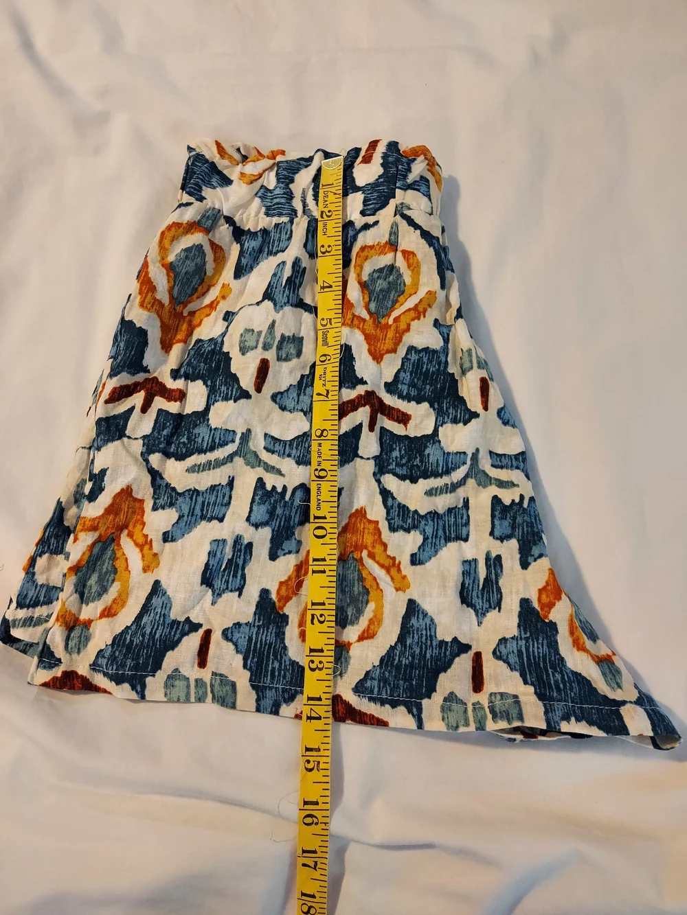 Christian Siriano NY Linen Blend Boho Ikat Shorts With Pockets - S - Picture 7 of 7